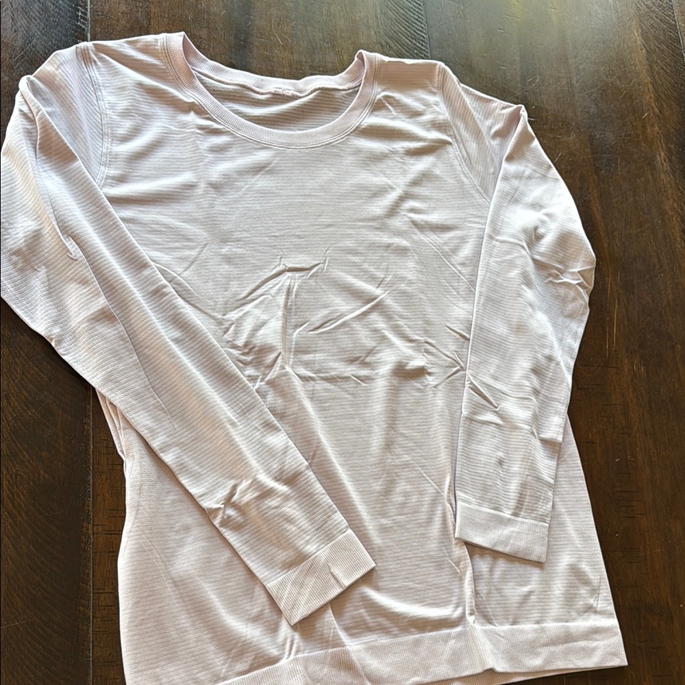 Lululemon Swiftly Light Pink Long Sleeve Shirt